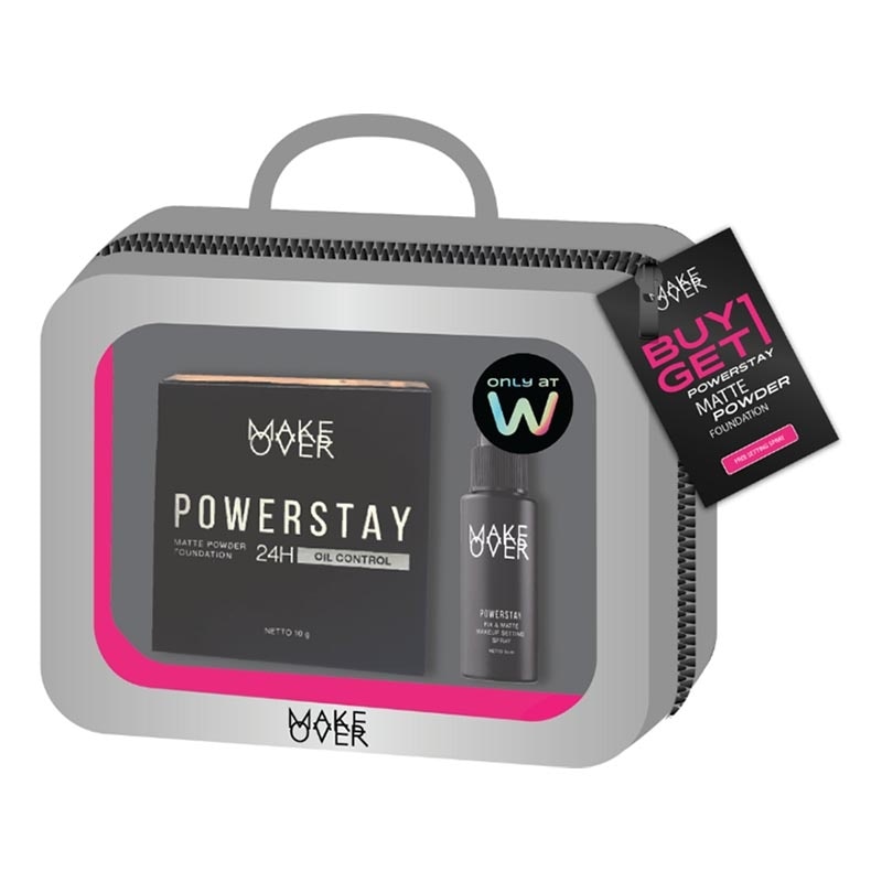 [BUY 1 GET 1] Make Over Powerstay Matte Powder Foundation FREE Setting Spray - N30 Natural Beige