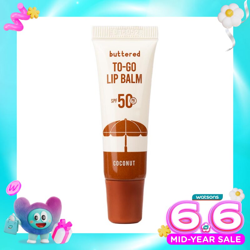 Buttered To Go Lip Balm Coconut SPF 50 PA++++ 8ml