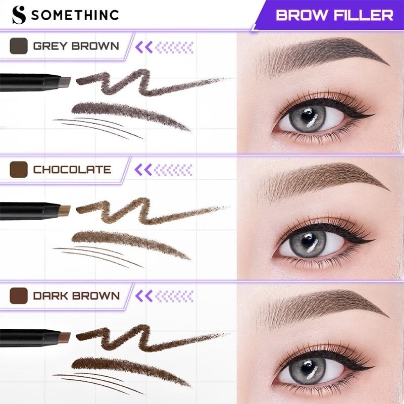 SOMETHINC MICROSL E/BROW PEN DARK BROWN