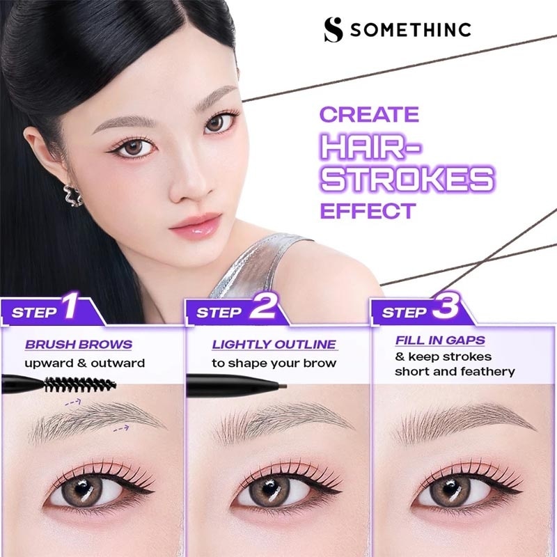 SOMETHINC MICROSL E/BROW PEN DARK BROWN