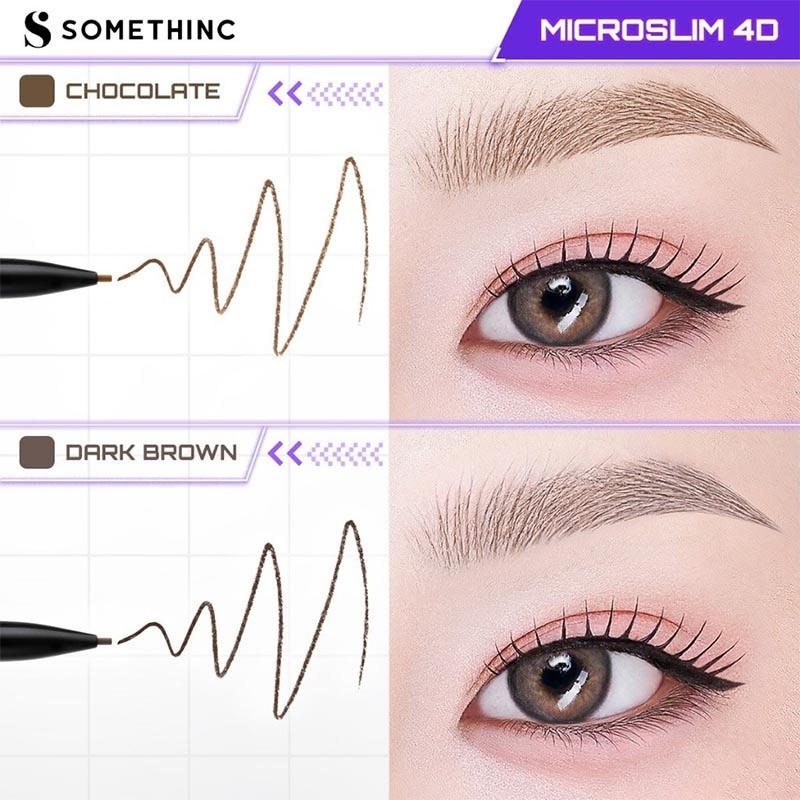 SOMETHINC MICROSL E/BROW PEN DARK BROWN