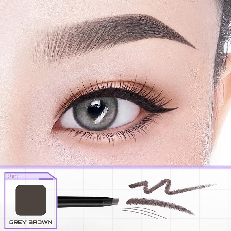 Brow Filler Slim Retractable Eyebrow Grey Brown