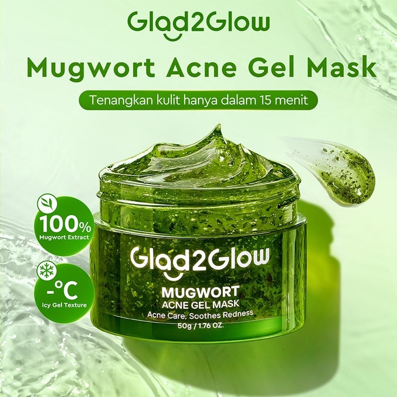Glad2Glow Mugwort Acne Gel Mask 50g
