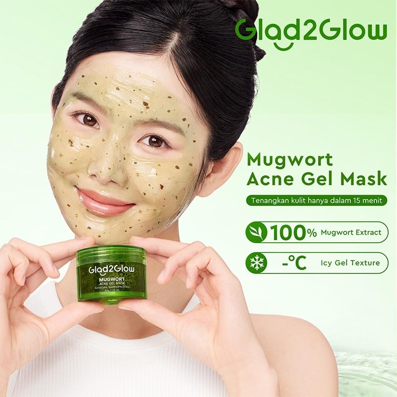Glad2Glow Mugwort Acne Gel Mask 50g