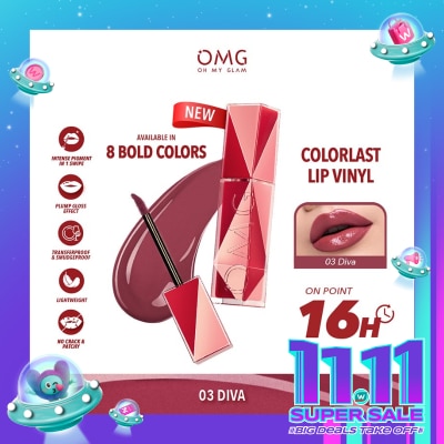 OMG OMG Oh My Glam Colorlast Lip Vinyl 03 Diva