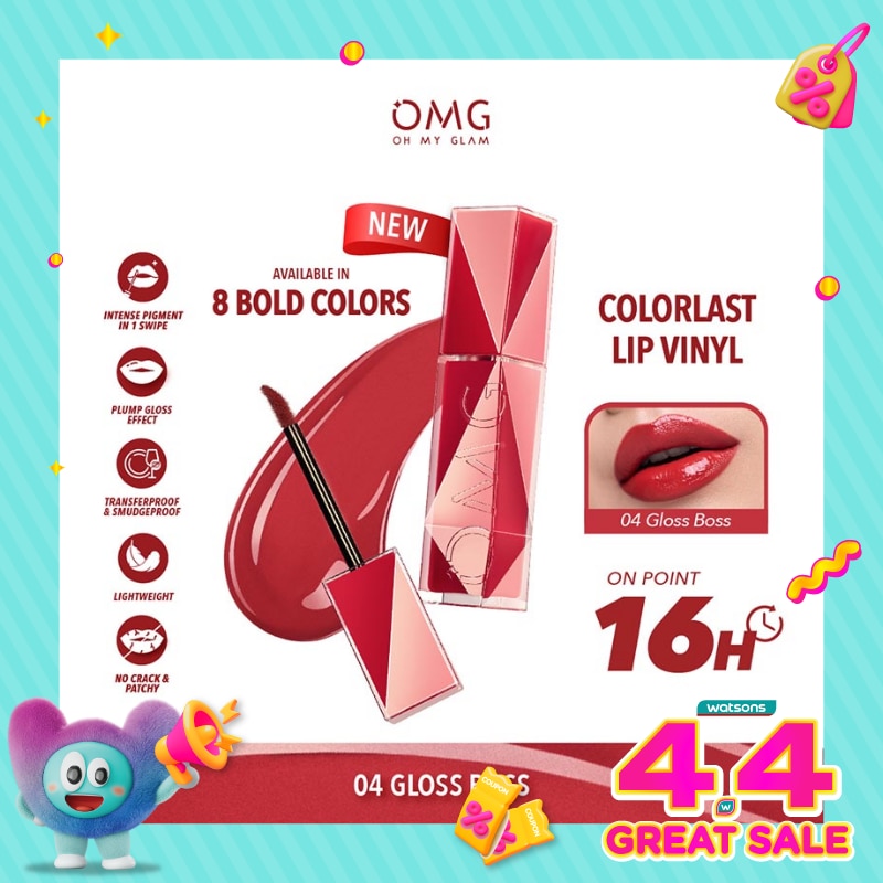 OMG Oh My Glam Colorlast Lip Vinyl 04 Gloss Boss