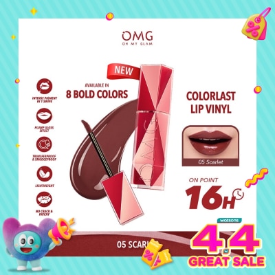 OMG - OMG Oh My Glam Colorlast Lip Vinyl 05 Scarlet