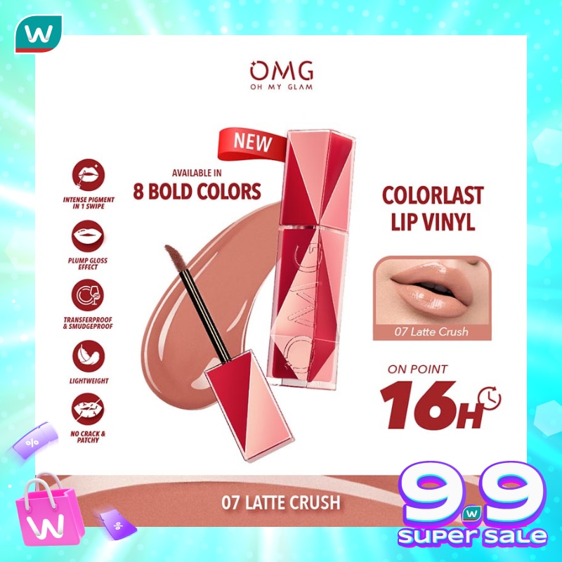 OMG Oh My Glam Colorlast Lip Vinyl 07 Latte Crush