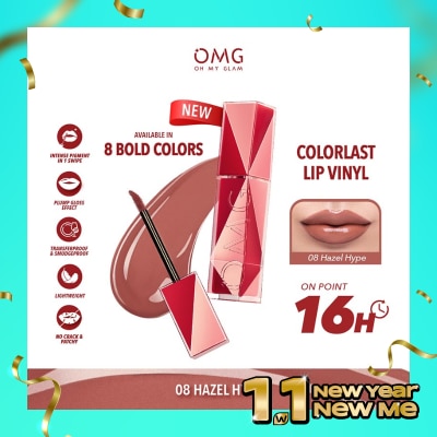 OMG OMG Oh My Glam Colorlast Lip Vinyl 08 Hazel Hype