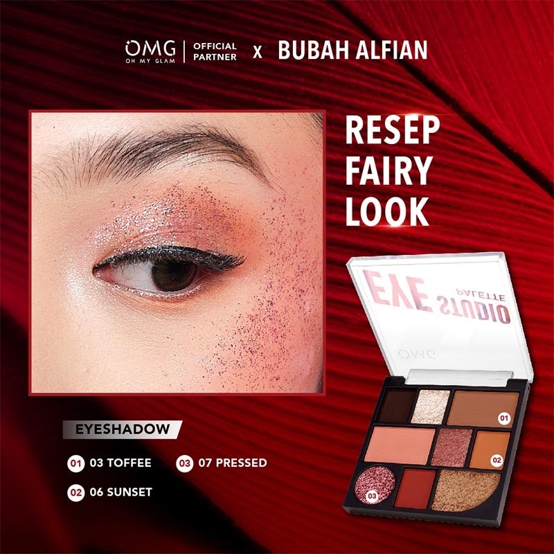 OMG Oh My Glam Eye Studio Palette X Bubah Alfian