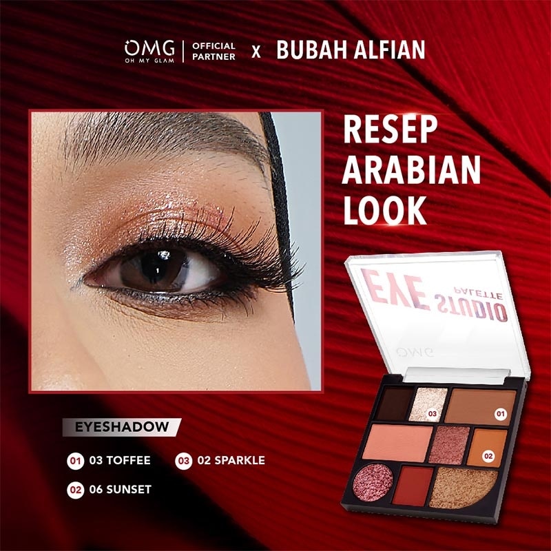 OMG Oh My Glam Eye Studio Palette X Bubah Alfian