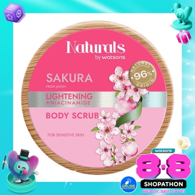 NATURALS BY WATSONS - Sakura Lightening Body Scrub 200g image