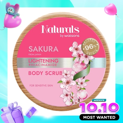 NATURALS BY WATSONS Sakura Lightening Body Scrub 200g image