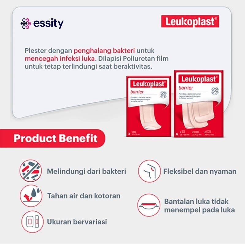 Leukoplast Barrier 72mm X 22mm 3'S