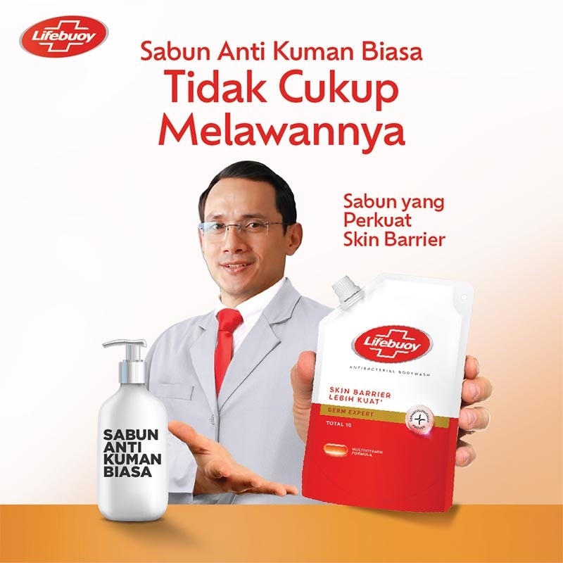Sabun Mandi Cair Anti Bacterial Body Wash Total 10 100g