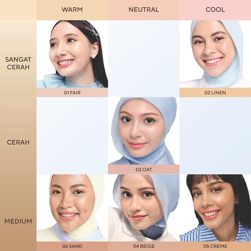 Wardah Lite Skin Filter Cushion 01 Fair 11g