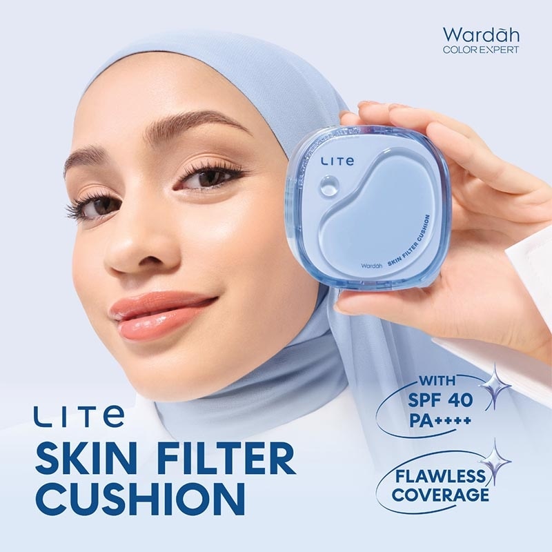 Wardah Lite Skin Filter Cushion 01 Fair 11g