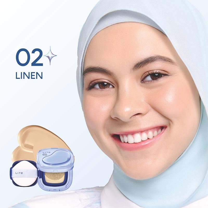 Wardah Lite Skin Filter Cushion 02 Linen 11g