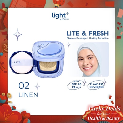 LIGHT+ Wardah Lite Skin Filter Cushion 02 Linen 11g