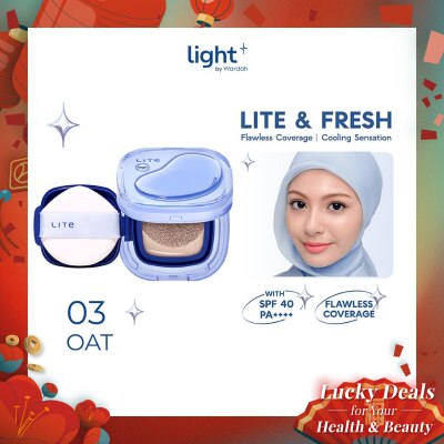 LIGHT+ Wardah Lite Skin Filter Cushion 03 Oat 11g