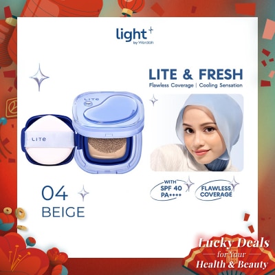 LIGHT+ Wardah Lite Skin Filter Cushion 04 Beige 11g