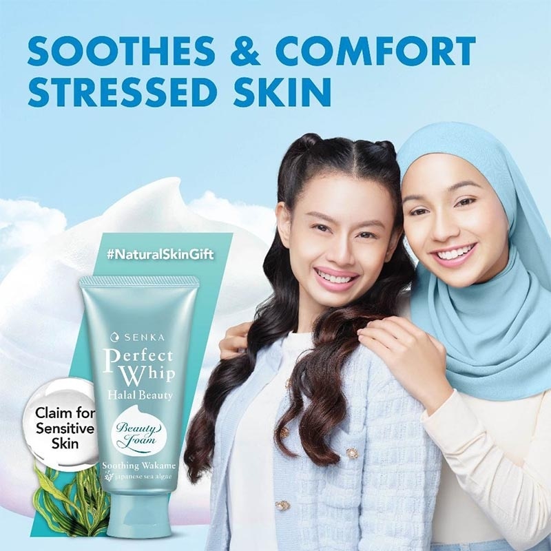 [Buy 1 Get 1] Senka Perfect Whip Halal Beauty Soothing Wakame 100g