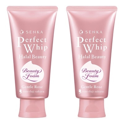 SENKA [Buy 1 Get 1] Senka Perfect Whip Halal Beauty Gentle Rose 100g