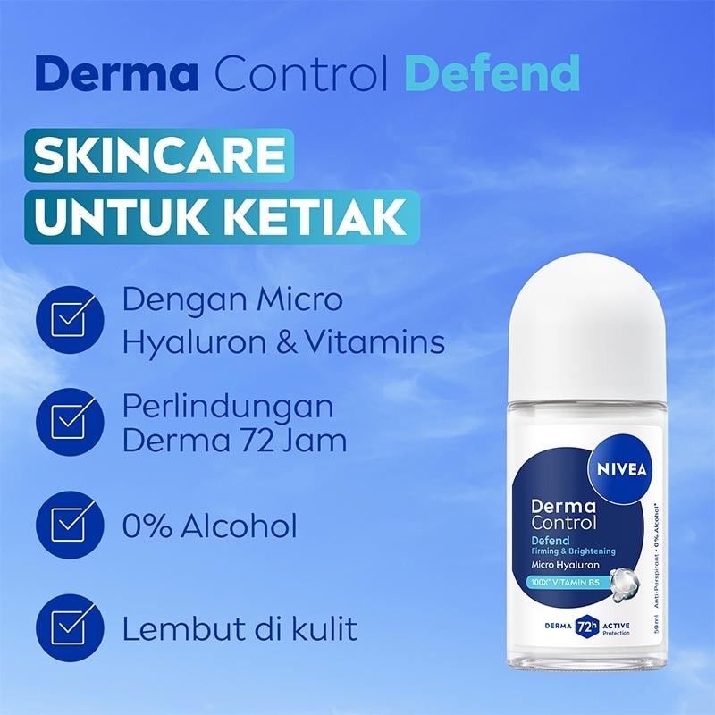 Nivea Deodorant Roll On Derma Control Defend 50ml