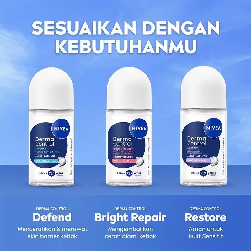 Nivea Deodorant Roll On Derma Control Defend 50ml