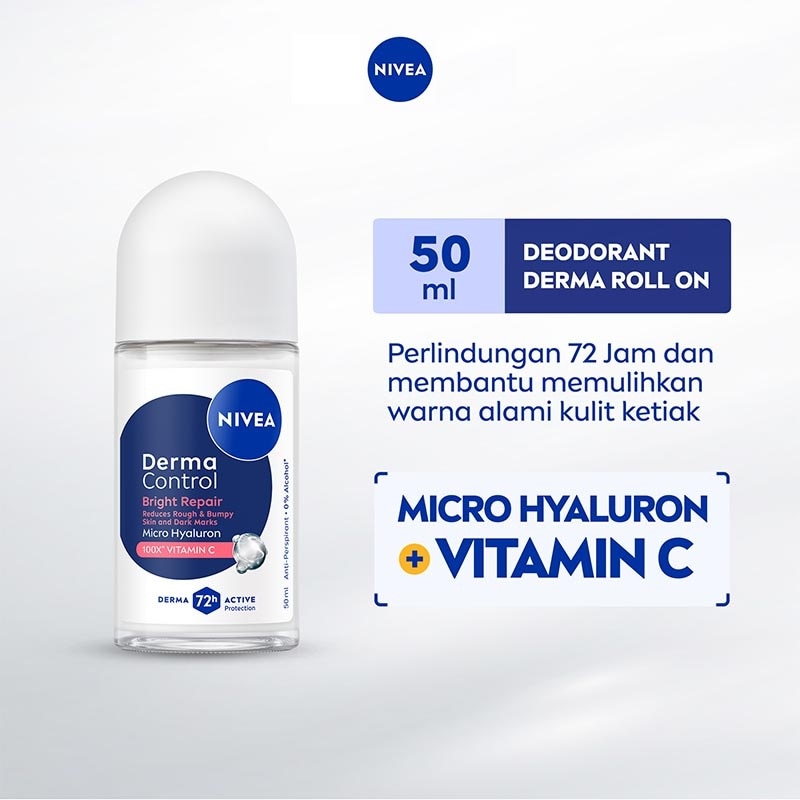 Nivea Deodorant Roll On Derma Control Bright Repair 50ml