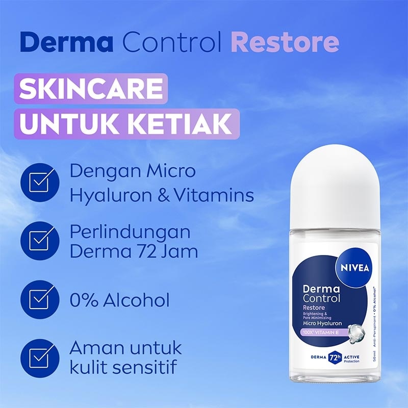 Nivea Deodorant Roll On Derma Control Restore 50ml