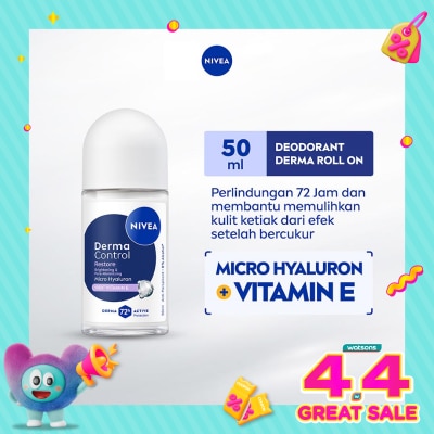 NIVEA - Nivea Deodorant Roll On Derma Control Restore 50ml