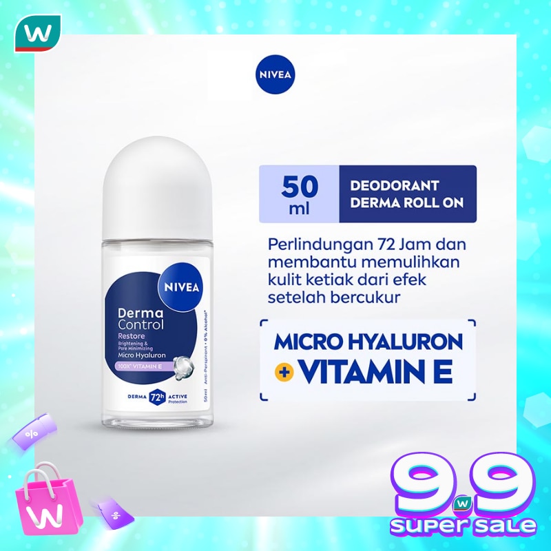 Nivea Deodorant Roll On Derma Control Restore 50ml