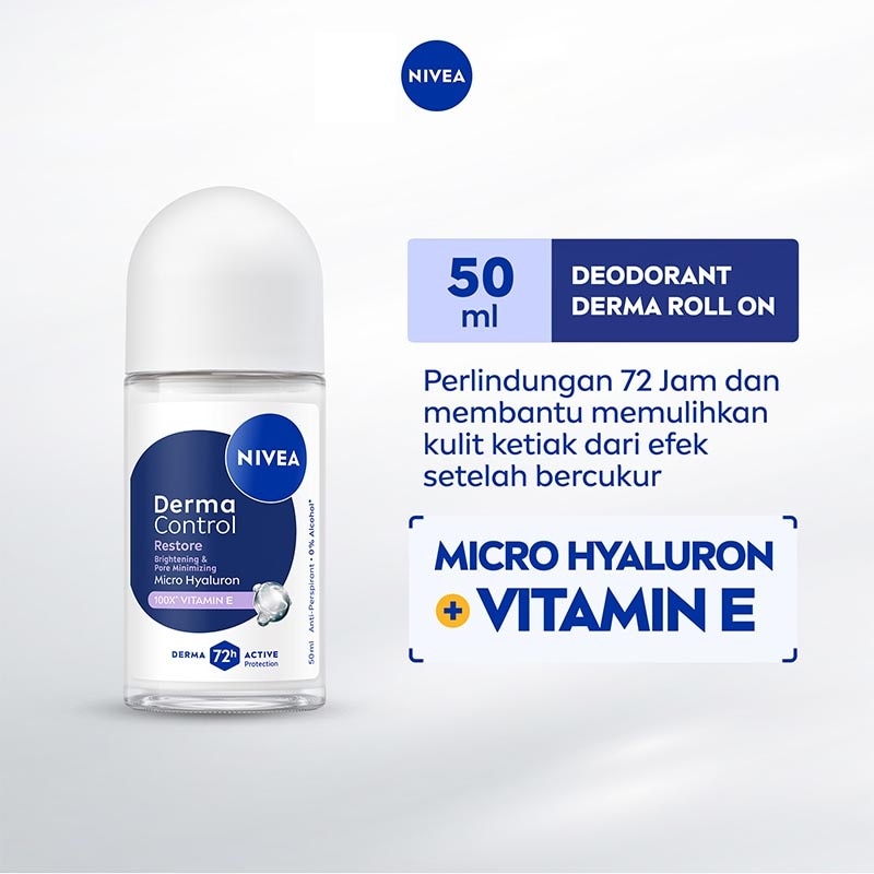 Nivea Deodorant Roll On Derma Control Restore 50ml