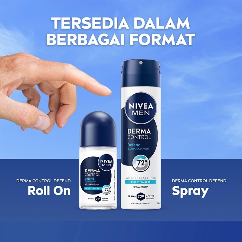 Nivea Men Deodorant Roll On Derma Control Defend 50ml