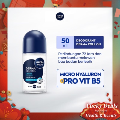NIVEA Nivea Men Deodorant Roll On Derma Control Defend 50ml
