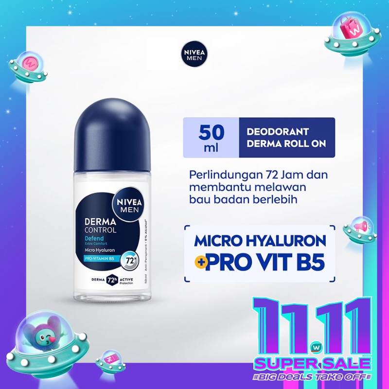 Nivea Men Deodorant Roll On Derma Control Defend 50ml