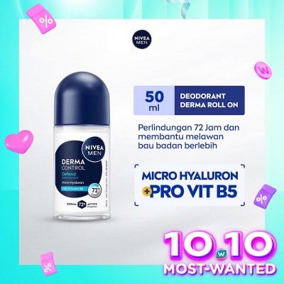 NIVEA Nivea Men Deodorant Roll On Derma Control Defend 50ml