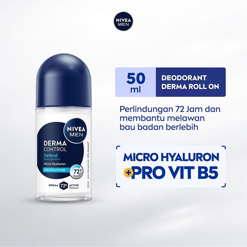 Nivea Men Deodorant Roll On Derma Control Defend 50ml