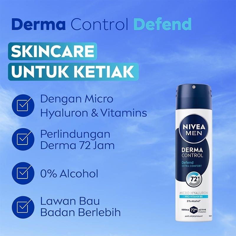 Nivea Men Deodorant Spray Derma Control Defend 150ml