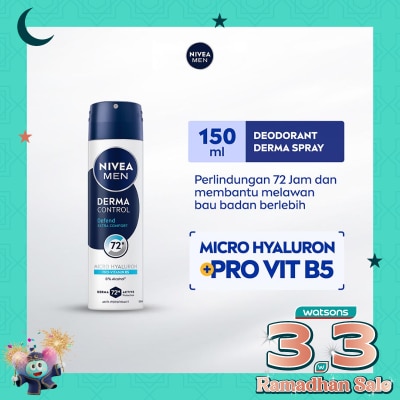NIVEA Nivea Men Deodorant Spray Derma Control Defend 150ml