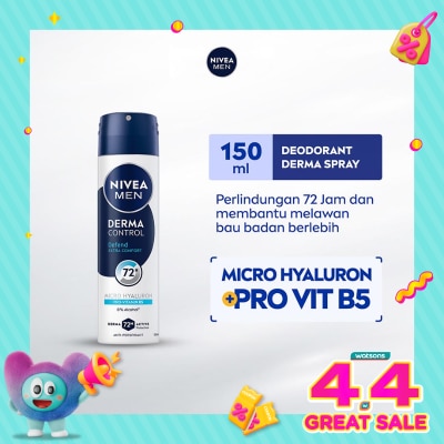 NIVEA - Nivea Men Deodorant Spray Derma Control Defend 150ml