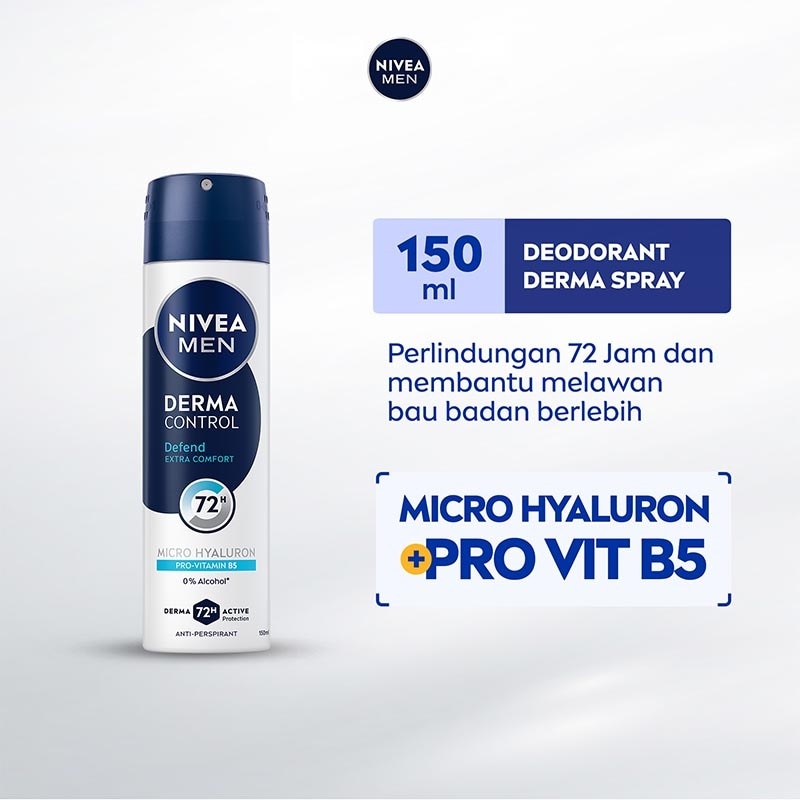 Nivea Men Deodorant Spray Derma Control Defend 150ml