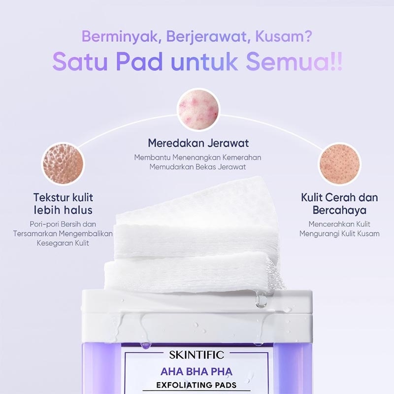 AHA BHA PHA Exfoliating Pads 40'S