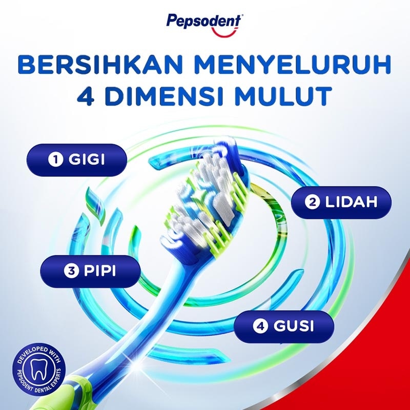 4D Expert Clean Sikat Gigi Lembut 1'S