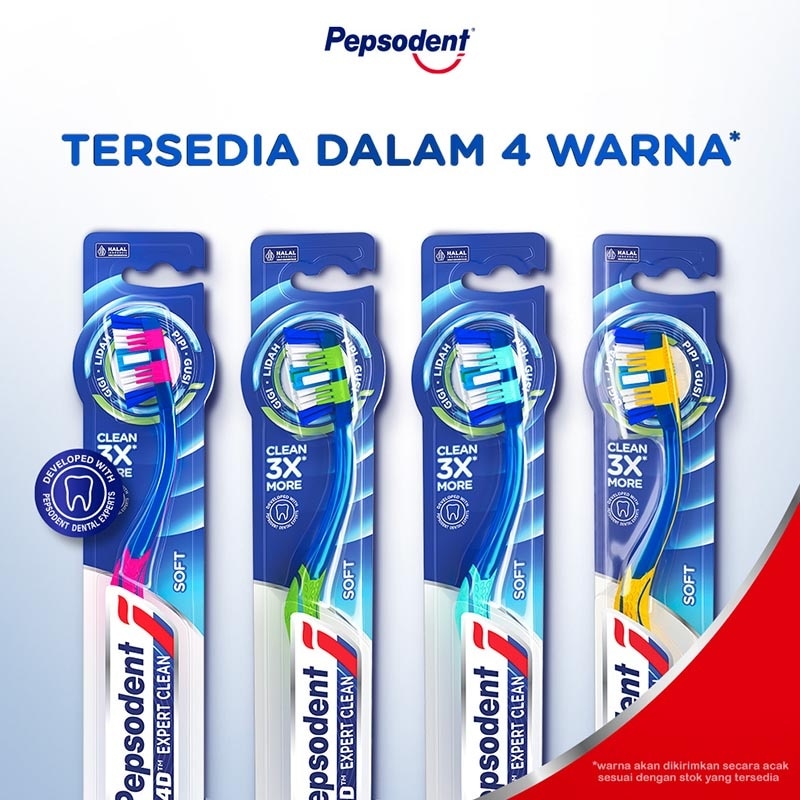 4D Expert Clean Sikat Gigi Lembut 1'S