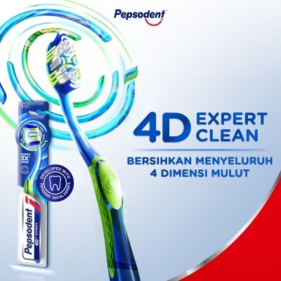 Pepsodent 4D Expert Clean Sikat Gigi Lembut 1'S