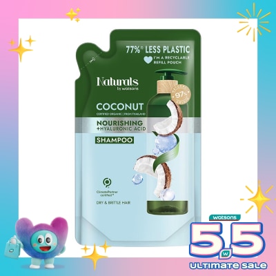 NATURALS BY WATSONS - Coconut Nourishing Shampoo Refill 450ml