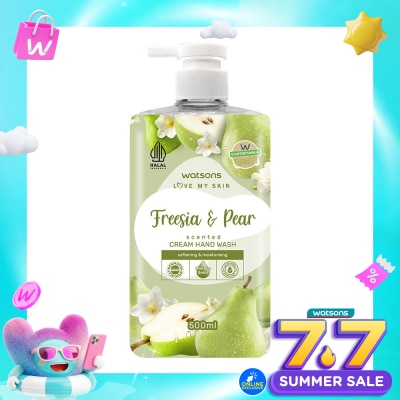 WATSONS - Fresia & Pear Scented Cream Hand Wash 500ml