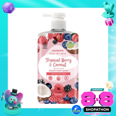 WATSONS COLLECTION - Tropical Berry & Coconut Scented Cream Hand Wash 500ml image